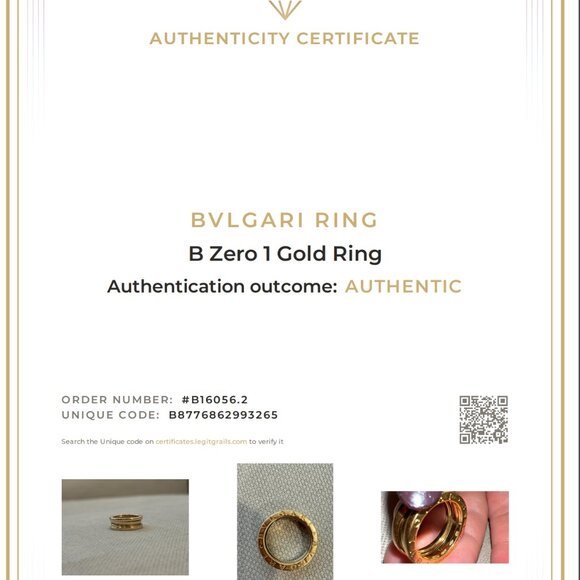 Vintage⭐️Bvlgari Bulgari⭐️B.Zero1 18KT Yellow Gold Ring - Picture 14 of 14
